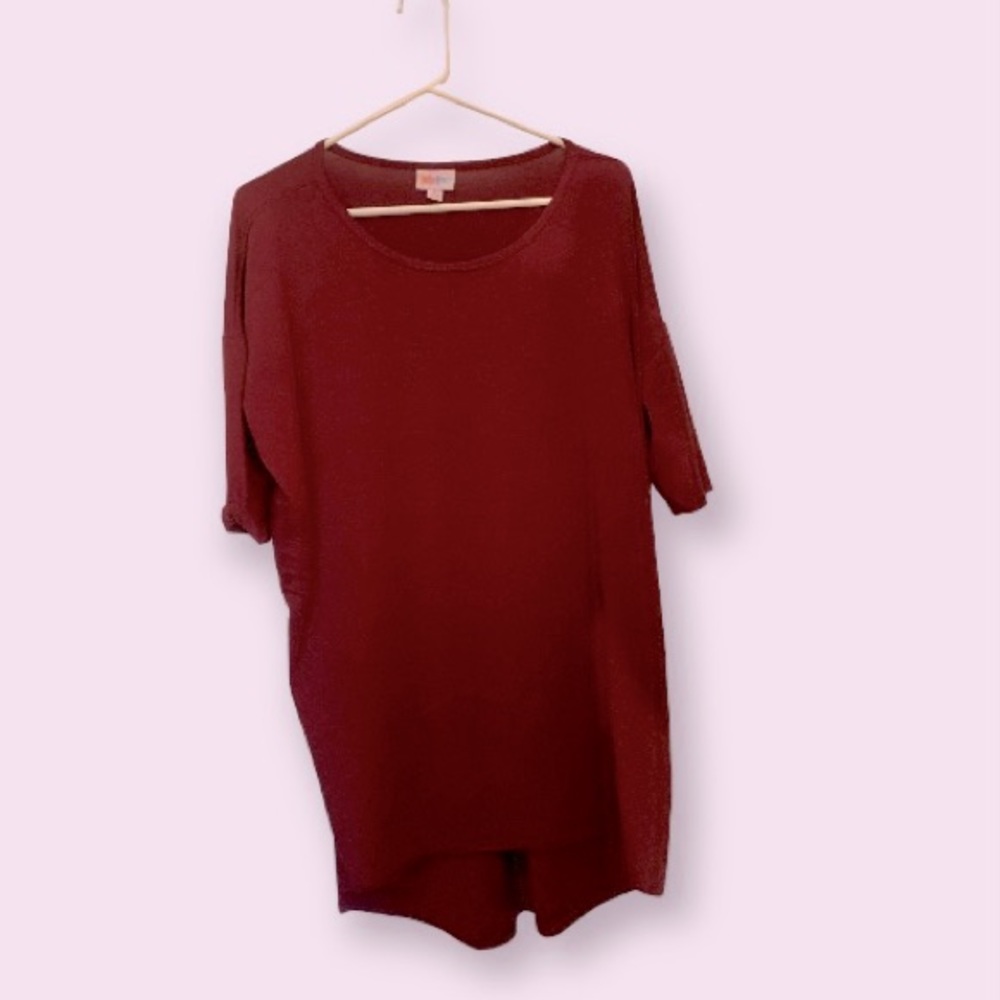 Lula Roe women’s red tunic top size M